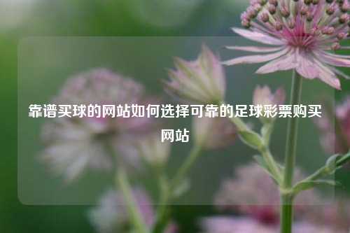 靠谱买球的网站如何选择可靠的足球彩票购买网站
