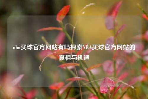nba买球官方网站有吗探索NBA买球官方网站的真相与机遇